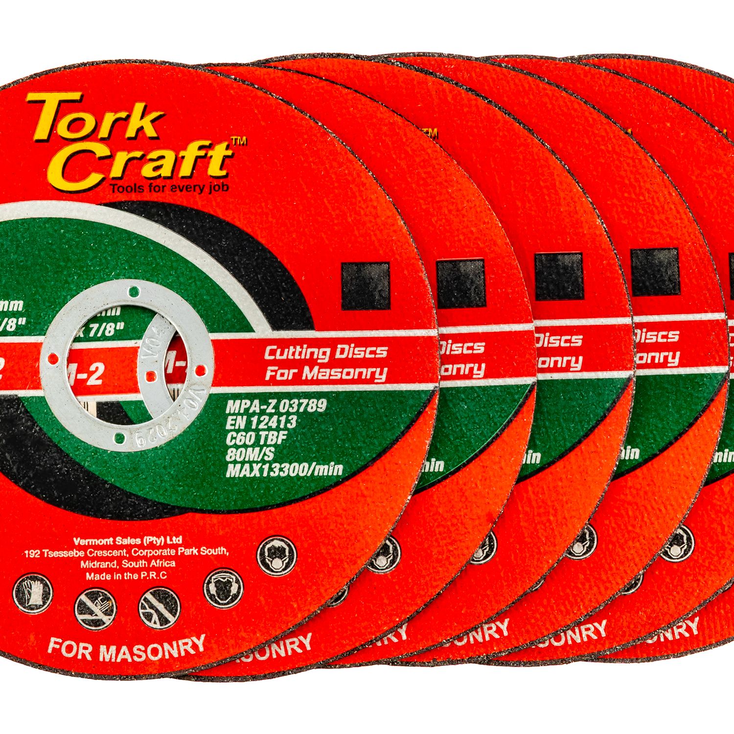 5 + 1 Free Cutting Disc For Masonry 115 X 1.0 X 22.2mm